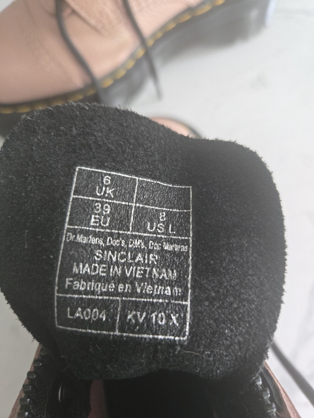 Dr Martens SINCLAIR Milled Nappa Leather Platform Zip Or Tie Boots. Size 8 - Picture 16 of 16